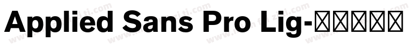 Applied Sans Pro Lig字体转换